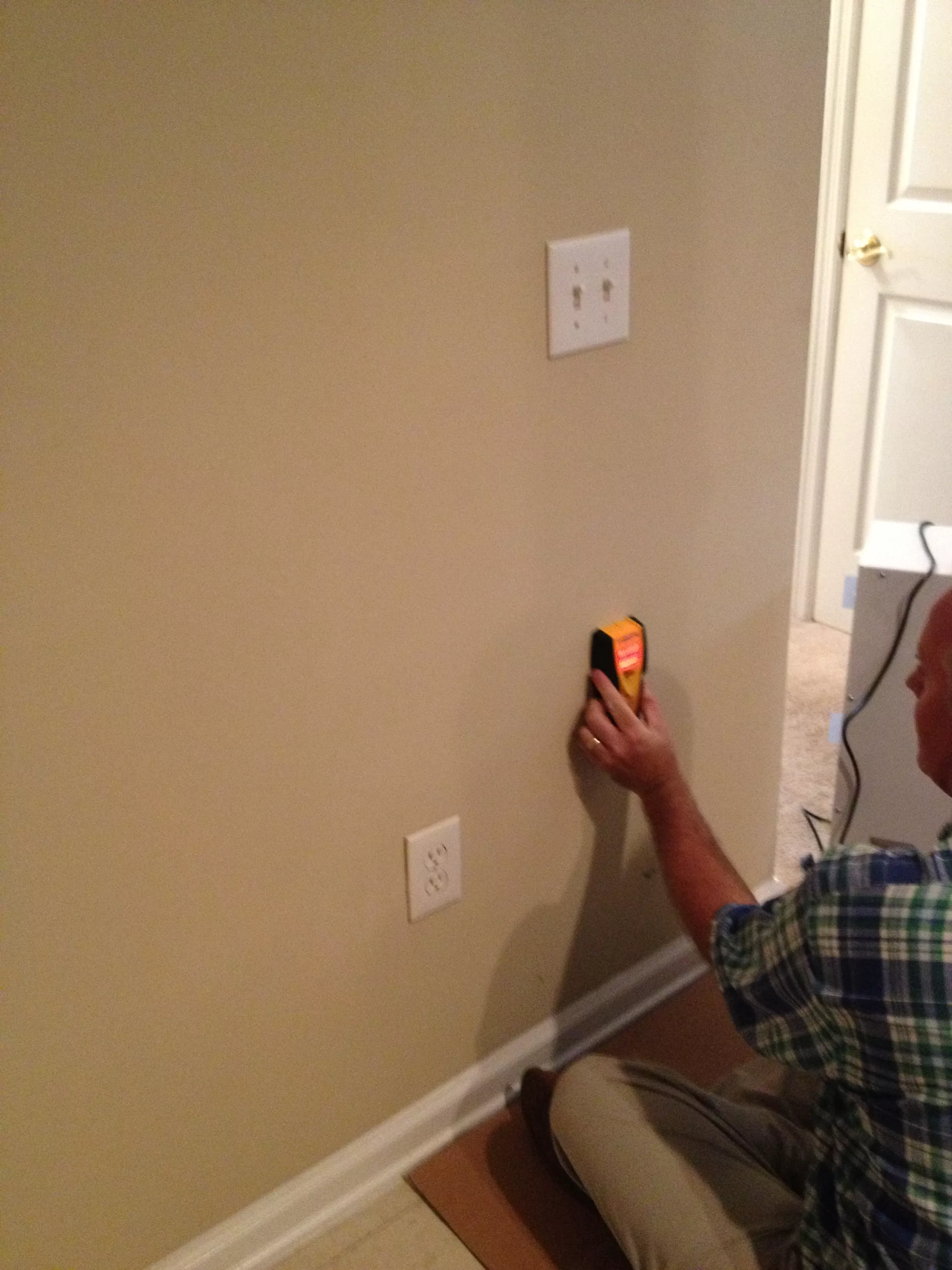 Dehumidifier in wall prep
