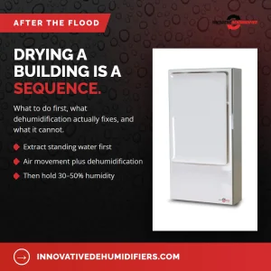 Dehumidifier for Flood Damage in Apartments and Multifamily Buildings - Innovative Dehumidifiers Systems